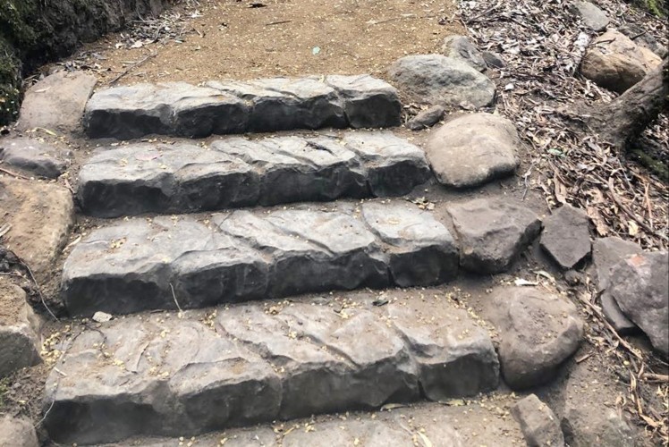 Tasmania National Park in Hobart Precast concrete steps